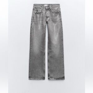 Zara SEQUIN FOIL JEANS